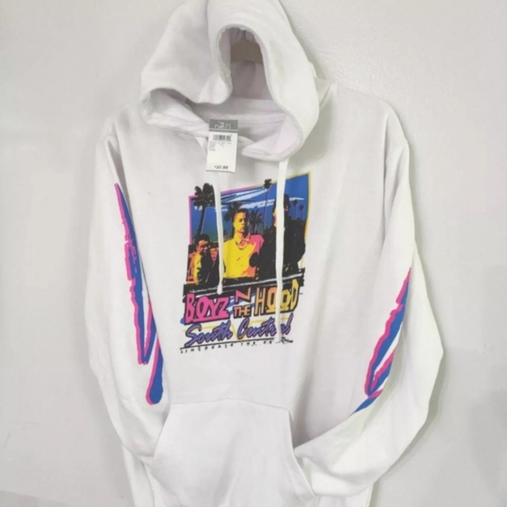 Boyz N The Hood Hooded Sweatshirt‎ Small In White